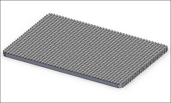 Aluminum walkway grating 900 x 600mm mesh 20 x 20 x 25mm