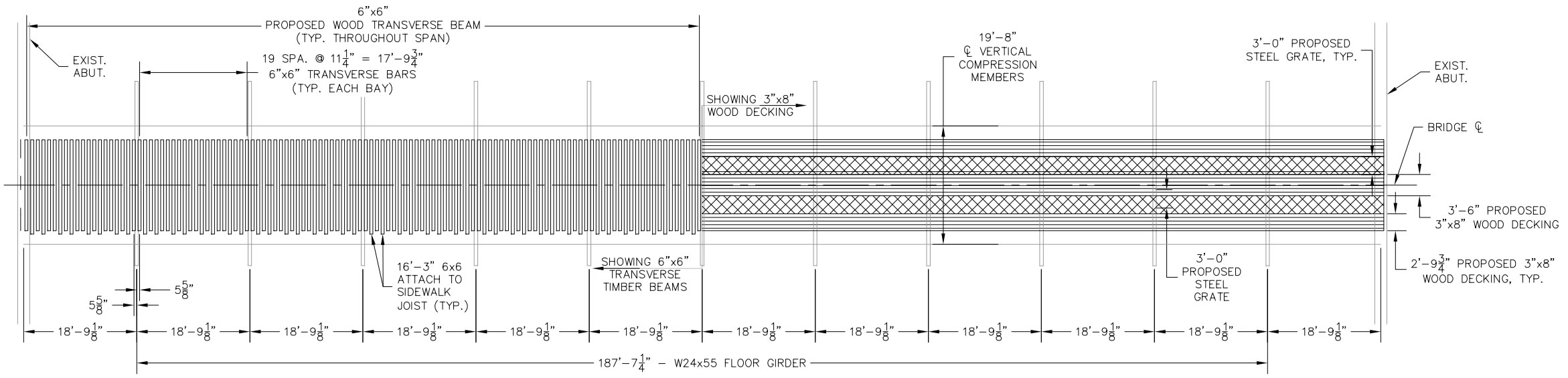 Bridge Construction with Riveted Steel Grate